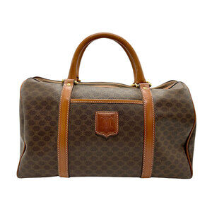 Celine handbag brown Macadam coated canvas